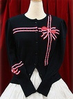 baby cardigan ribbonjacquard