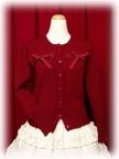 baby cardigan ribbonthroughheartlace color