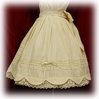 baby skirt velveteenhemscalloped add
