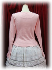 baby cardigan ribbonmotifprint add1