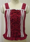 baby camisole shirringswitching color
