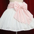 baby skirt ginghamcheckribbon