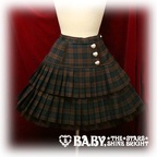 baby skirt tartandouble color2