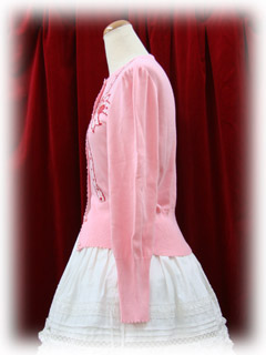 baby cardigan ribbonjacquard add