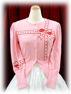 baby cardigan ribbonjacquard color2