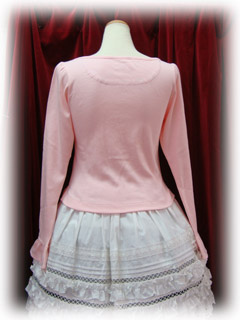 baby cardigan ribbonmotifprint add1